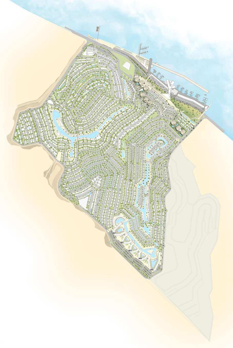 IL Monte Galala Masterplan — Marina Towers M1–M5